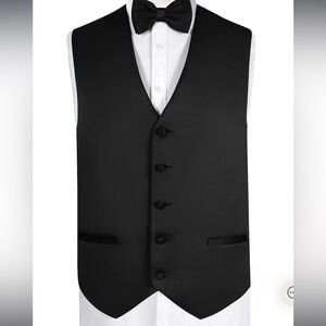 MATTE SATIN VEST BLACK